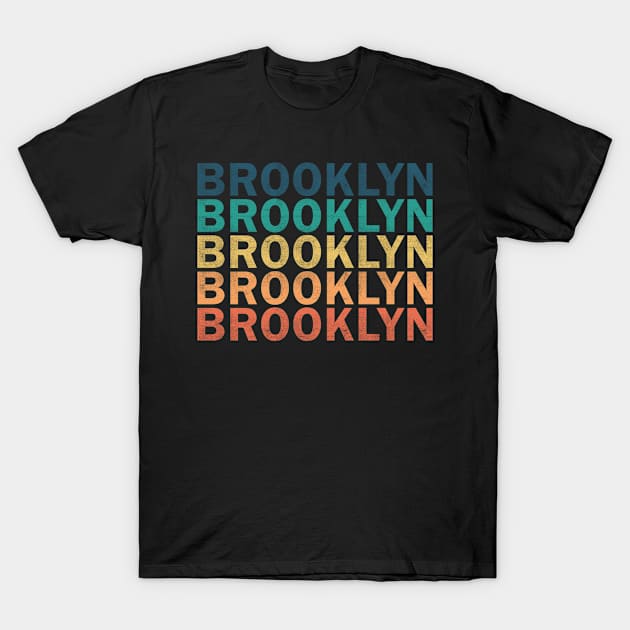 Brooklyn Name T Shirt - Brooklyn Vintage Retro Name Gift Item Tee T-Shirt by henrietacharthadfield